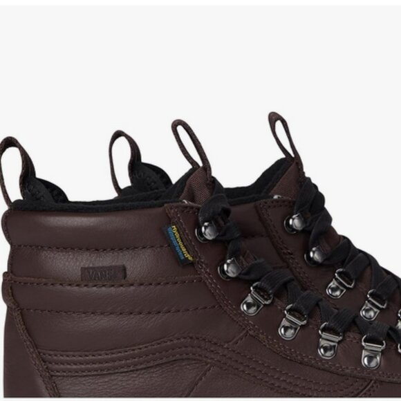 New Vans MTE SK8-Hi DR Waterproof Sneakers Chocolate/Black Shoes SIZE 10.5 - Picture 7 of 10